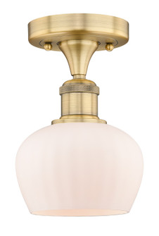 Edison One Light Semi-Flush Mount in Brushed Brass (405|616-1F-BB-G91)