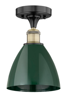 Edison One Light Semi-Flush Mount in Black Antique Brass (405|616-1F-BAB-MBD-75-GR)