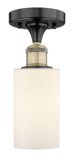 Edison One Light Semi-Flush Mount in Black Antique Brass (405|616-1F-BAB-G801)