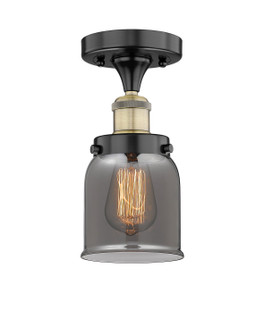 Edison One Light Semi-Flush Mount in Black Antique Brass (405|616-1F-BAB-G53)
