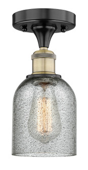 Edison One Light Semi-Flush Mount in Black Antique Brass (405|616-1F-BAB-G257)