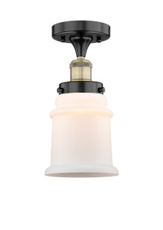Edison One Light Semi-Flush Mount in Black Antique Brass (405|616-1F-BAB-G181)