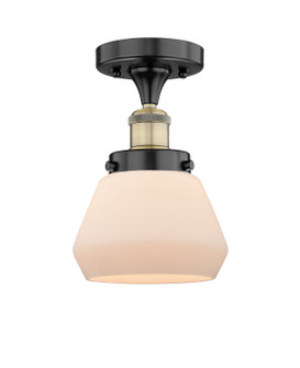 Edison One Light Semi-Flush Mount in Black Antique Brass (405|616-1F-BAB-G171)