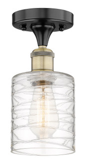 Edison One Light Semi-Flush Mount in Black Antique Brass (405|616-1F-BAB-G1113)