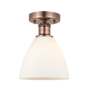 Edison One Light Semi-Flush Mount in Antique Copper (405|616-1F-AC-GBD-751)