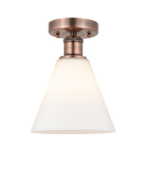 Edison One Light Semi-Flush Mount in Antique Copper (405|616-1F-AC-GBC-81)