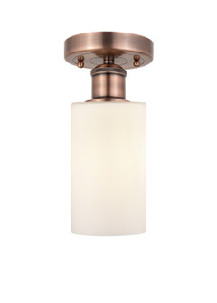 Edison One Light Semi-Flush Mount in Antique Copper (405|616-1F-AC-G801)