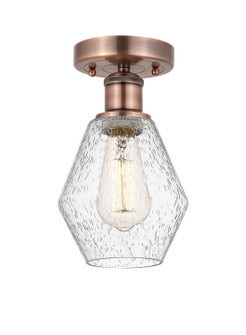 Edison One Light Semi-Flush Mount in Antique Copper (405|616-1F-AC-G654-6)