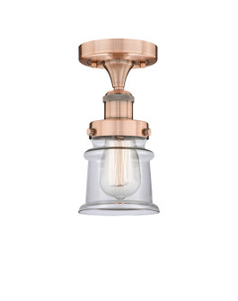 Edison One Light Semi-Flush Mount in Antique Copper (405|616-1F-AC-G182S)
