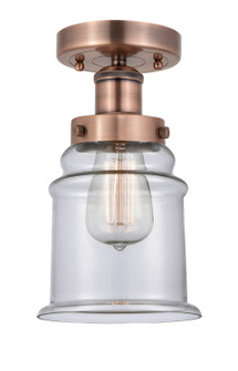 Edison One Light Semi-Flush Mount in Antique Copper (405|616-1F-AC-G182)