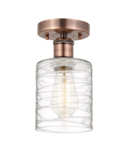 Edison One Light Semi-Flush Mount in Antique Copper (405|616-1F-AC-G1113)