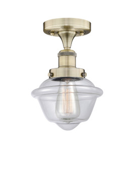 Edison One Light Semi-Flush Mount in Antique Brass (405|616-1F-AB-G532)