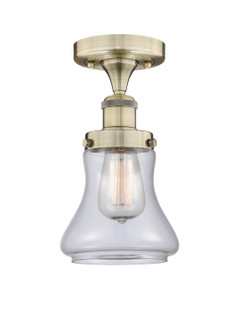 Edison One Light Semi-Flush Mount in Antique Brass (405|616-1F-AB-G192)