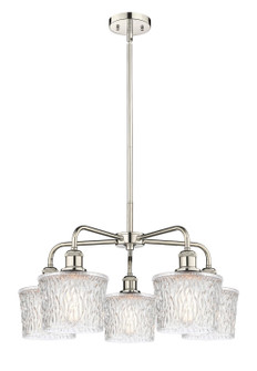 Ballston Five Light Chandelier in Polished Nickel (405|516-5CR-PN-G402)