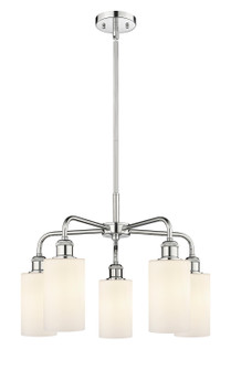 Downtown Urban Five Light Chandelier in Polished Chrome (405|516-5CR-PC-G801)