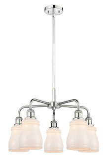 Downtown Urban Five Light Chandelier in Polished Chrome (405|516-5CR-PC-G391)