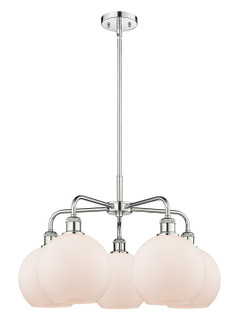Ballston Five Light Chandelier in Polished Chrome (405|516-5CR-PC-G121-8)