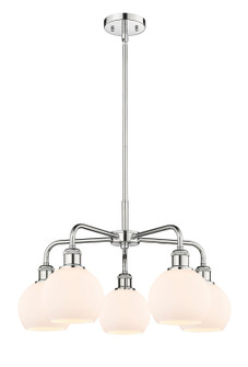 Ballston Five Light Chandelier in Polished Chrome (405|516-5CR-PC-G121-6)