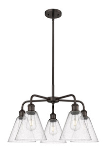 Downtown Urban Five Light Chandelier in Oil Rubbed Bronze (405|516-5CR-OB-GBC-84)