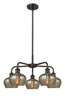 Ballston Five Light Chandelier in Oil Rubbed Bronze (405|516-5CR-OB-G96)