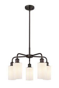 Downtown Urban Five Light Chandelier in Oil Rubbed Bronze (405|516-5CR-OB-G801)