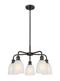 Downtown Urban Five Light Chandelier in Oil Rubbed Bronze (405|516-5CR-OB-G441)