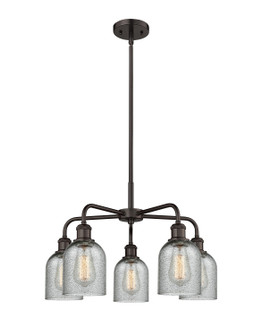 Ballston Five Light Chandelier in Oil Rubbed Bronze (405|516-5CR-OB-G257)