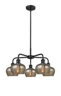 Ballston Five Light Chandelier in Matte Black (405|516-5CR-BK-G96)