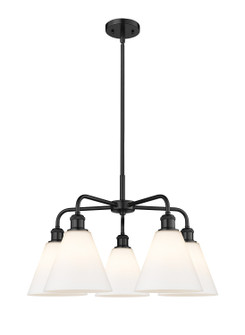Ballston Five Light Chandelier in Matte Black (405|516-5CR-BK-GBC-81)