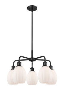Ballston Five Light Chandelier in Matte Black (405|516-5CR-BK-G81)