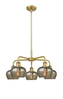 Ballston Five Light Chandelier in Brushed Brass (405|516-5CR-BB-G96)