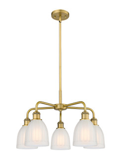 Ballston Five Light Chandelier in Brushed Brass (405|516-5CR-BB-G441)