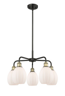 Ballston Five Light Chandelier in Black Antique Brass (405|516-5CR-BAB-G81)