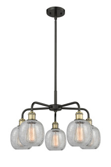 Downtown Urban Five Light Chandelier in Black Antique Brass (405|516-5CR-BAB-G105)