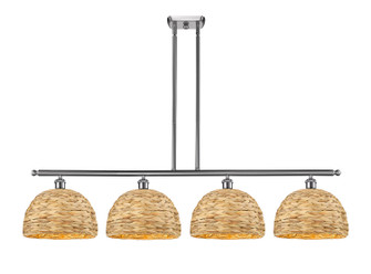 Downtown Urban Four Light Pendant in Satin Nickel (405|516-4I-SN-RBD-12-NAT)