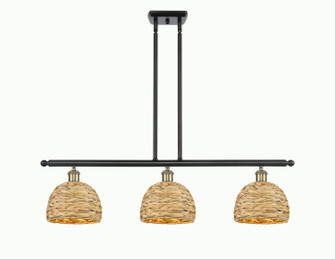 Downtown Urban Three Light Pendant in Black Antique Brass (405|516-3I-BAB-RBD-8-NAT)