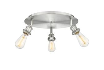 Ballston Three Light Semi-Flush Mount in Satin Nickel (405|516-3C-SN)