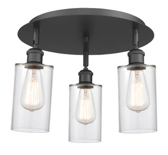 Ballston Three Light Flush Mount in Matte Black (405|516-3C-BK-G802)