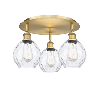 Ballston Three Light Semi-Flush Mount in Brushed Brass (405|516-3C-BB-G362)