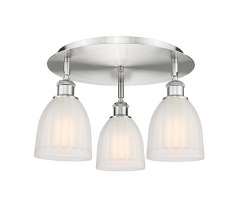 Ballston Three Light Semi-Flush Mount in Antique Copper (405|516-3C-AC-G441)