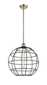 Ballston One Light Mini Pendant in Antique Brass (405|516-1S-AB-CE-16-BK)