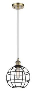 Ballston LED Pendant in Antique Brass (405|516-1P-AB-CE-8-BK)