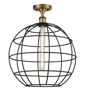 Ballston One Light Semi-Flush Mount in Brushed Brass (405|516-1C-BB-CE-16-BK)
