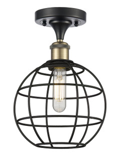 Ballston LED Semi-Flush Mount in Black Antique Brass (405|516-1C-BAB-CE-8-BK)