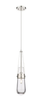 Downtown Urban One Light Pendant in Polished Nickel (405|452-1P-PN-G452-4CL)