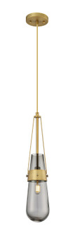 Downtown Urban One Light Pendant in Brushed Brass (405|452-1P-BB-G452-4SM)
