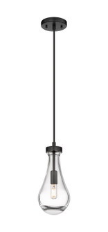 Downtown Urban One Light Pendant in Matte Black (405|451-1P-BK-G451-5CL)