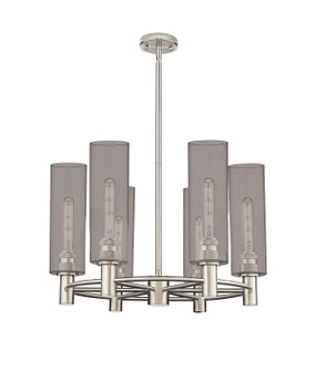 Downtown Urban LED Chandelier in Polished Nickel (405|434-6CR-PN-G434-12SM)