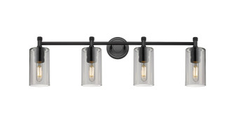 Downtown Urban Four Light Bath Vanity in Matte Black (405|434-4W-BK-G434-7SM)