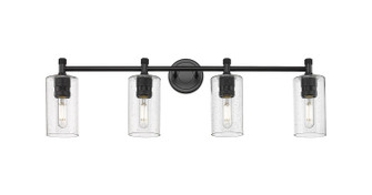 Downtown Urban Four Light Bath Vanity in Matte Black (405|434-4W-BK-G434-7SDY)